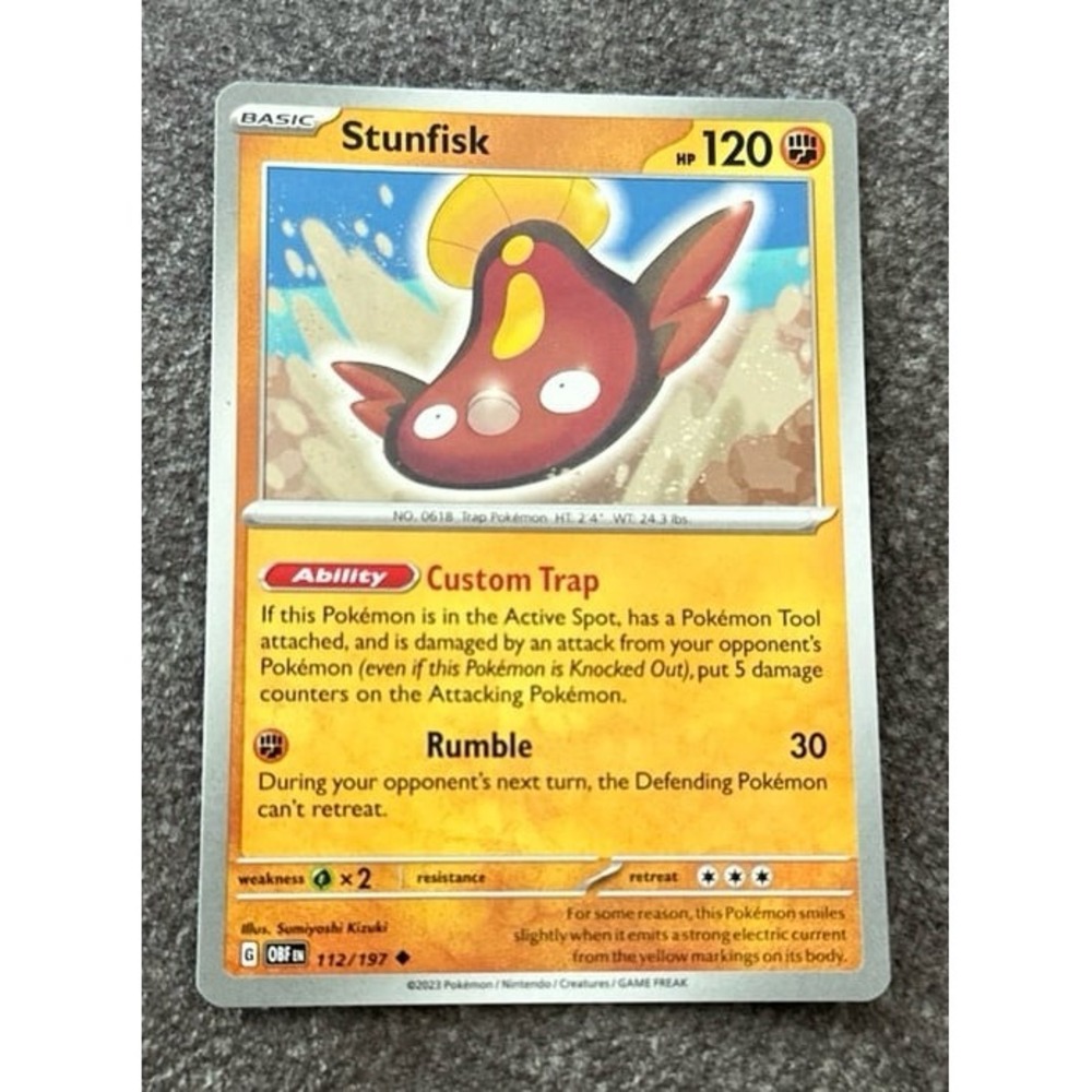 Stunfisk Pokemon Card